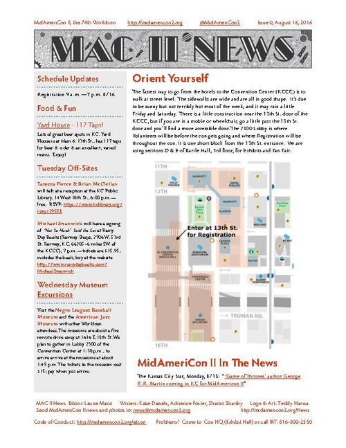 MidAmeriCon II Mac II News